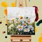 Framed Paint by Numbers Kit for Adults Beginners & Kids Ages 8-12, Daisy Flowers Acrylic Easy Paint by Number with Frame, Watercolor Paint by Number Kits on Canvas Framed (10 * 10 Inch, without Easel)